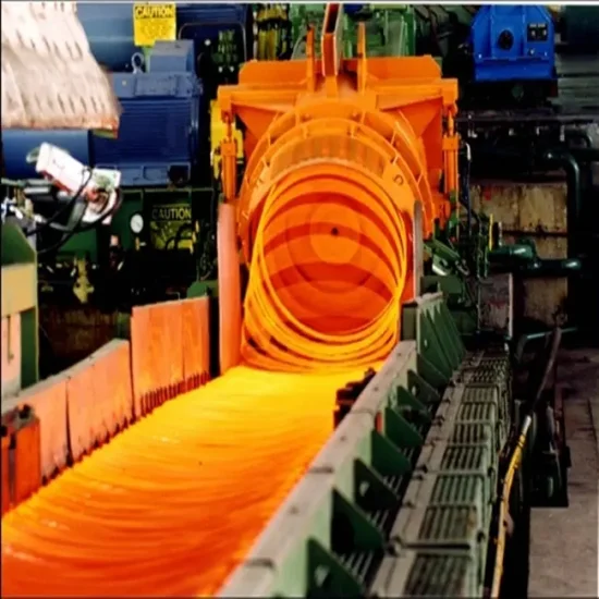 변형 철근/TMT 철근 제조 기계용 자동 열간 압연기 생산 라인