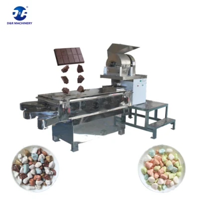 공장 도매 자동 특수 모양 스톤 초콜릿 브러쉬 기계 스테인레스 스틸 분쇄기 초콜릿 분쇄기 기계